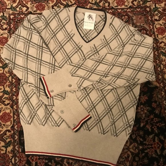 Brooks Brothers Other - Black Fleece by Brooks Brothers wool v neck sweater size med